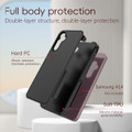 Black Galaxy A14 5G RedPepper case showing reinforced corners