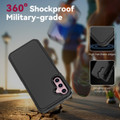 Black Galaxy A14 5G heavy duty shockproof phone case