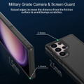 Black Galaxy S24 Ultra RedPepper protective case side grip and button details