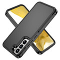 Black Galaxy S22 hybrid PC TPU shockproof case construction