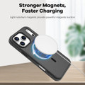 Black iPhone 17 Pro Max rugged armour case with raised screen and camera edges