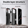 Black iPhone 17 Pro Max RedPepper protective case side grip and button details