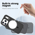 Black iPhone 17 Pro hybrid PC TPU protective case with magnetic ring