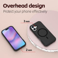 Black iPhone 17 MagSafe compatible shockproof phone case