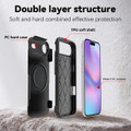 Black iPhone 17 Air RedPepper protective case side grip and button details