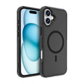 Black iPhone 16 Plus RedPepper Armor MagSafe case front and back view