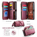 Wine Samsung Galaxy S26 FE CaseMe C36 Wallet Case - Rear View