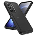 Black Galaxy S26 FE heavy duty defender case with reinforced corner protection