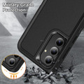 Black Galaxy S26 FE heavy duty phone case non-slip textured grip