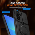 Black Samsung Galaxy S25 FE Rugged Ring Case - Camera Protector