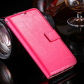 Hot Pink Samsung Galaxy S6 Edge Stylish Textured Wallet Case - 1