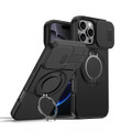 Black Apple iPhone 16 Pro Max Shockproof Camshield Ring Case - Front View