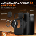 Black Apple iPhone 12 / 12 Pro Sliding Camera Cover Case - Product Detail