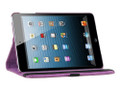 Purple 360 Rotational Leather Stand Case Cover For Apple iPad Mini 3 - 2