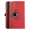 Red Apple iPad Mini 3 Smart Rotational Leather Stand Case Cover - 3