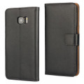 Samsung Galaxy S7 Genuine Leather Wallet Case Cover - Black - 3