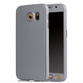 Silver Samsung Galaxy S6 360 Degree Case with Tempered Glass Guard - 1