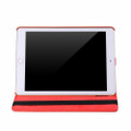 Red iPad 2017 9.7" 360 Degree Rotating Synthetic Leather Stand Case   - 2