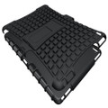 Black iPad 2017 Heavy Duty Hybrid Kickstand Protective Cover Case - 3