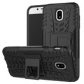 Black Shock Proof Kickstand Case For Samsung Galaxy J5 Pro (2017)