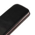 Black Samsung Galaxy S8 Vertical Flip Genuine Split Leather Case Cover - 3