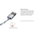 1M 8-Pin USB Braided Nylon Data Charging Cable For iPhone - 2