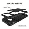 Black Shock Proof Slide Card Armor Case For Samsung Galaxy S8 - 4