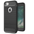 Black iPhone 7/ 8 Slim Armor Shock Proof Carbon Fibre Case Cover - 1