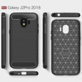 Black Samsung Galaxy J2 Pro 2018 Slim Armor Carbon Fibre Case - 4