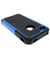 Blue iPhone 4 / 4S Heavy Duty Defender Case - 3