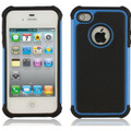 Blue iPhone 4 / 4S Heavy Duty Defender Case - 1