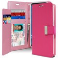 Hot Pink Galaxy S10+ Plus Genuine Mercury Rich Diary Wallet Case - 2