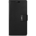 Black Galaxy S6 Edge Genuine Mercury Rich Diary Business Wallet Case - 2
