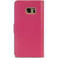 Hot Pink Genuine Mercury Rich Diary Stylish Wallet Case For Galaxy S6 - 3