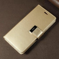 Gold Genuine Mercury Rich Diary Stylish Wallet Case For Galaxy S5 - 4
