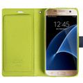 Navy Genuine Mercury Rich Diary Premium Wallet Case For Galaxy S5 - 3