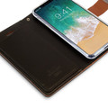 Brown iPhone XS MAX Genuine Mercury Rich Diary Quality Wallet Case - 5