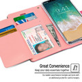 Hot Pink Genuine Mercury Rich Diary Quality Wallet Case For iPhone XR - 4