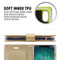 Gold Genuine Mercury Rich Diary Quality Wallet Case For iPhone XR - 2