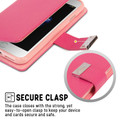 Stylish iPhone 7 / 8 Genuine Mercury Rich Diary Wallet Case - Hot Pink - 3