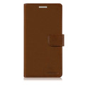 Brown Genuine Mercury Mansoor Diary Wallet Case Cover For Galaxy S6 - 3