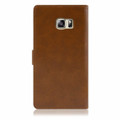 Vintage Brown Galaxy S5 Genuine Mercury Mansoor Diary Wallet Case - 4