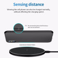 Black Qi Wireless Charger Fast 10W Pad Receiver For Galaxy S10 S10+ S10E - 6