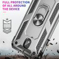 Black Galaxy A70 Slim Shock Proof 360 Rotating Metal Ring Stand Case - 5