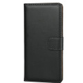 Samsung Galaxy A20 Genuine Leather Business Wallet Smart Case - Black - 3