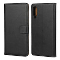 Samsung Galaxy A70 Genuine Leather Business Wallet Smart Case - Black - 1