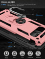 Rose Gold 360 Rotating Metal Ring Heavy Duty Stand Case For Galaxy S10 - 2