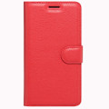 Red Smart Litchi Wallet Textured Wallet Case For Oppo R9S Plus - 3