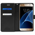 Black Galaxy J5 Pro Genuine Mercury Mansoor Diary Quality Wallet Case - 6