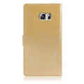 Gold Galaxy J5 Pro Genuine Mercury Mansoor Diary Quality Wallet Case - 6